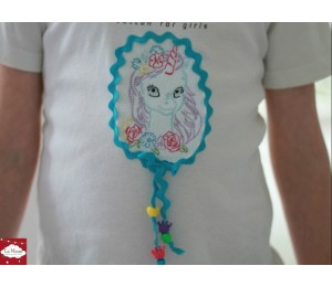 Stickdatei - Baby Unicorn LineArt 6